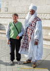 A colourful tourist at Arc de Triomphe - what great shoes!